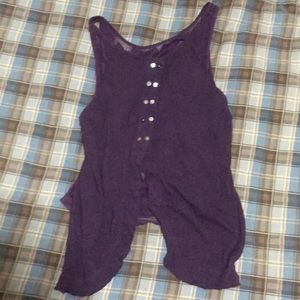 Women’s Indian purple top